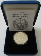 Belgium 10 Euro 2005 Eurostar 60 Years World War II Silver