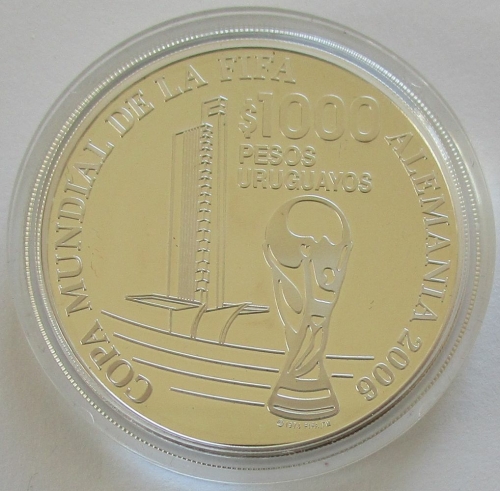 Uruguay 1000 Pesos 2005 Fußball-WM in Deutschland Pokal