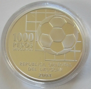 Uruguay 1000 Pesos 2004 100 Jahre FIFA
