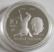 San Marino 10 Euro 2012 Eurostar Aligi Sassu Silver