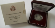San Marino 5 Euro 2005 Olympics Turin Silver