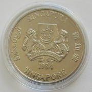 Singapore 10 Dollars 1984 Lunar Rat BU