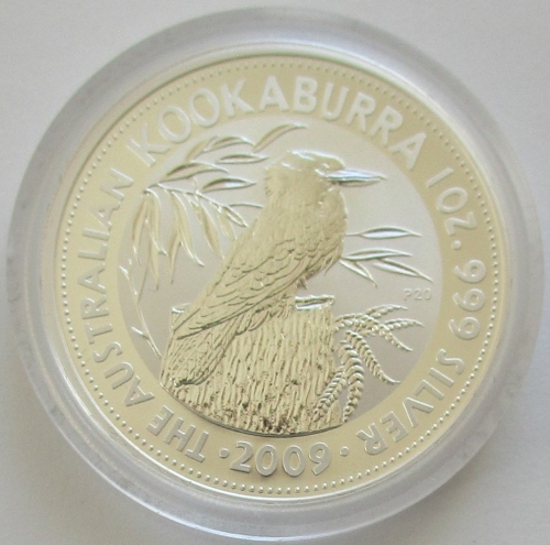 Australia 1 Dollar 2009 Kookaburra P20 "1990" 1 Oz Silver