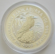 Australia 1 Dollar 2009 Kookaburra P20 "1990" 1 Oz Silver
