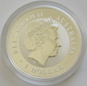 Australia 1 Dollar 2009 Kookaburra P20 "1990" 1 Oz Silver