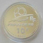 Frankreich 10 Francs 1996 Fußball-WM Ball