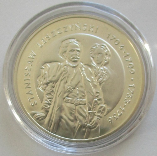 Poland 10 Zlotych 2003 Stanislaw Leszczynski Body Silver