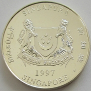 Singapur 10 Dollars 1997 Lunar Ochse PP