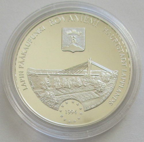 Finland 20 ECU 1994 Rovaniemi Silver