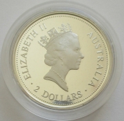 Australia 2 Dollars 1997 Kookaburra 2 Oz Silver Proof