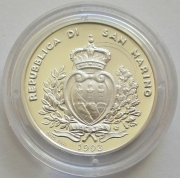San Marino 1000 Lire 1993 Wildlife Kestrel & Wallcreeper Silver