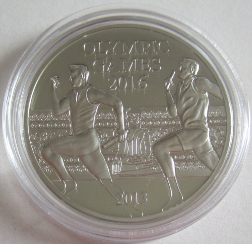 Laos 1000 Kip 2013 Olympics Rio de Janeiro Relay Race Silver