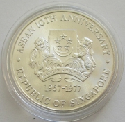 Singapur 10 Dollars 1977 10 Jahre ASEAN BU