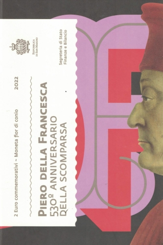 San Marino 2 Euro 2022 Piero della Francesca