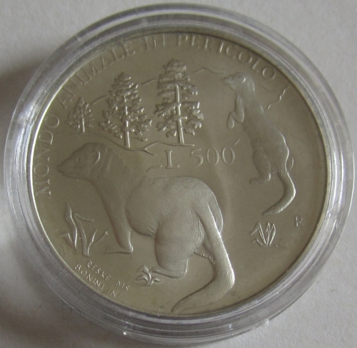 San Marino 500 Lire 1993 Tiere Iltis