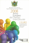 San Marino 2 Euro 2008 Intercultural Dialogue
