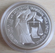 Andorra 10 Diners 1998 50 Years Human Rights Silver