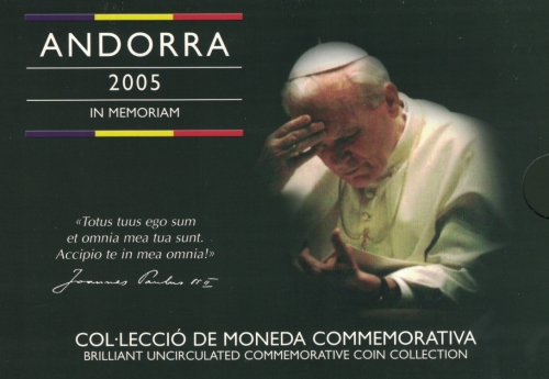 Andorra KMS 2005 Papst Johannes Paul II.