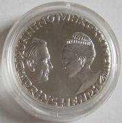 Denmark 200 Kroner 1992 Silver Wedding 1 Oz Silver