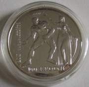 Estonia 100 Krooni 1996 100 Years Olympics Silver Proof