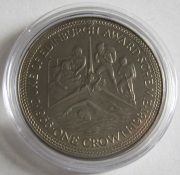 Isle of Man 1 Crown 1981 Duke of Edinburghs Award Swimming