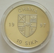 Ghana 10 Sika 1997 Marine Life Protection Korallenfische