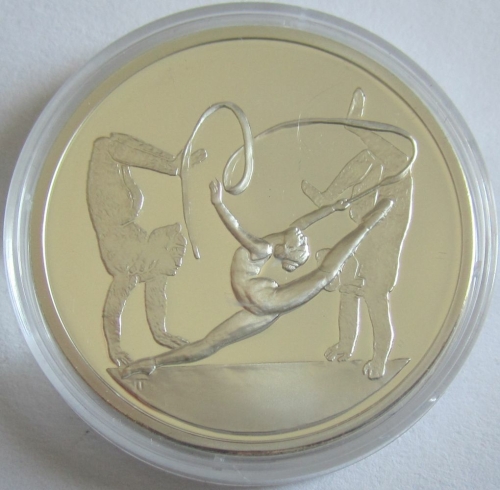 Greece 10 Euro 2004 Olympics Athens Gymnastics 1 Oz Silver