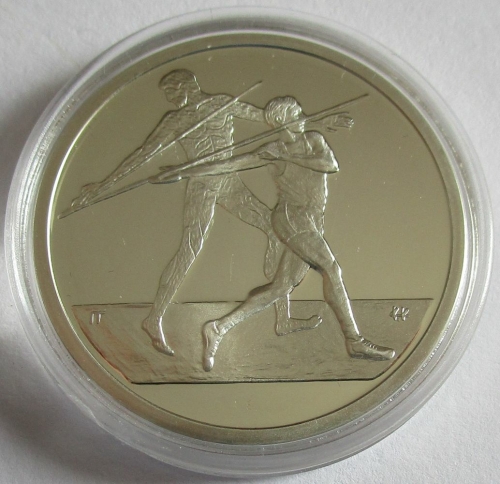 Greece 10 Euro 2004 Olympics Athens Javelin Throw 1 Oz Silver