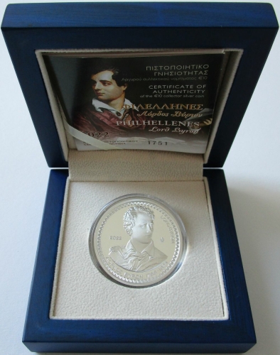 Griechenland 10 Euro 2022 Philhellenes George Gordon Byron