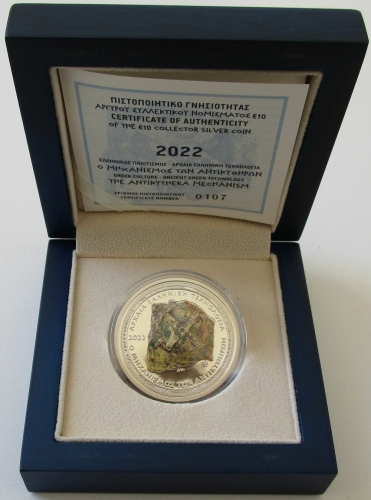 Griechenland 10 Euro 2022 Mechanismus von Antikythera