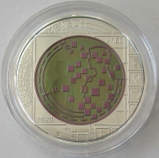 Austria 25 Euro 2020 Big Data Silver Niobium