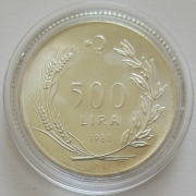 Türkei 500 Lira 1980 FAO Fortschritt für die...