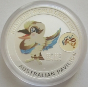 Australia 1 Dollar 2010 Expo Shanghai Kookaburra 1 Oz Silver