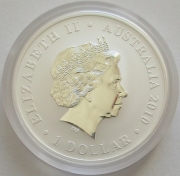 Australia 1 Dollar 2010 Expo Shanghai Kookaburra 1 Oz Silver