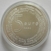 Netherlands 5 Euro 2004 EU Enlargement Silver Proof