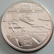 Belgien 10 Euro 2002 Eisenbahn 50 Jahre...