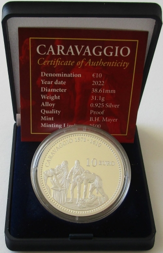 Malta 10 Euro 2022 Caravaggio Silver