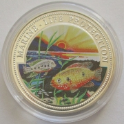 Ghana 100 Sika 2000 Marine Life Protection Roter Buntbarsch