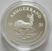 South Africa 1 Rand 2021 Krugerrand 1 Oz Silver Proof