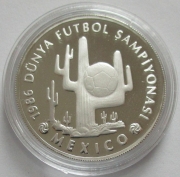Türkei 10000 Lira 1986 Fußball-WM in Mexiko...
