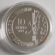 Belgium 10 Euro 2014 100 Years World War I Silver
