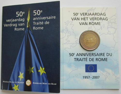 Belgium 2 Euro 2007 50 Years Treaty of Rome BU