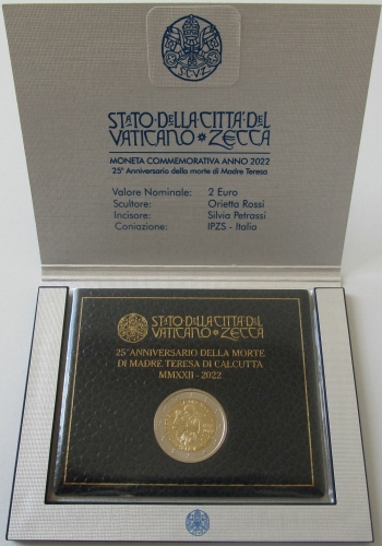 Vatican 2 Euro 2022 Mother Teresa BU