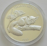 Uganda 500 Shillings 1999 Wildlife Matschies Galago Silver