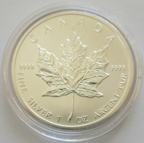 Canada 5 Dollars 2012 Maple Leaf 1 Oz Silver