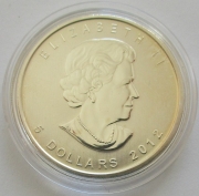 Canada 5 Dollars 2012 Maple Leaf 1 Oz Silver