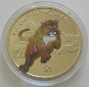 Sierra Leone 1 Dollar 2001 Tiere Puma