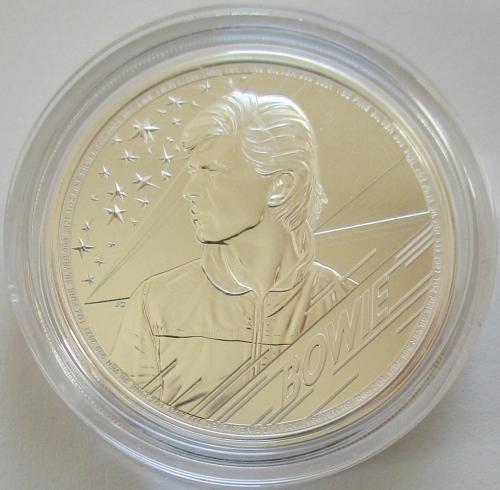 United Kingdom 2 Pounds 2021 Music Legends David Bowie 1 Oz Silver BU