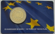 Lettland 2 Euro 2015 30 Jahre Europaflagge BU