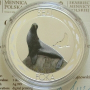 Niue 1 Dollar 2015 Symbols of Nature Seal Silver